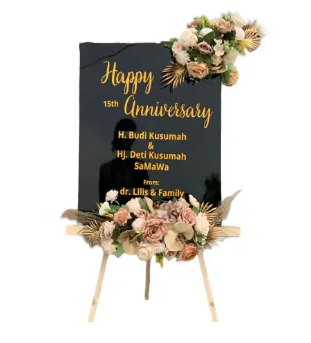 Papan Bunga Akrilik Bangket Parak